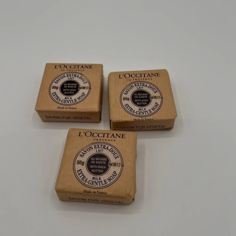 L'OCCITANE EN PROVENCE Shea Butter Milk Extra Gentle Soap Bars 3Bars